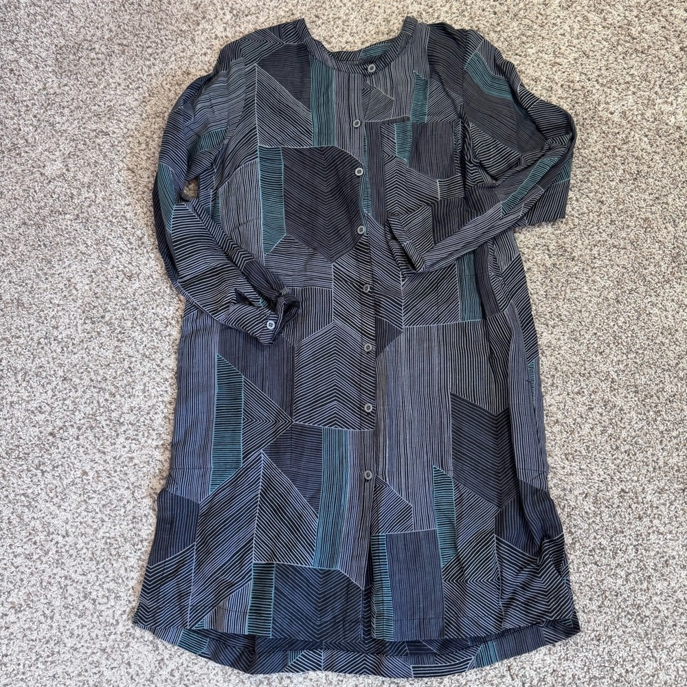 Gudrun Sjoden Linen Tunic Dress- S